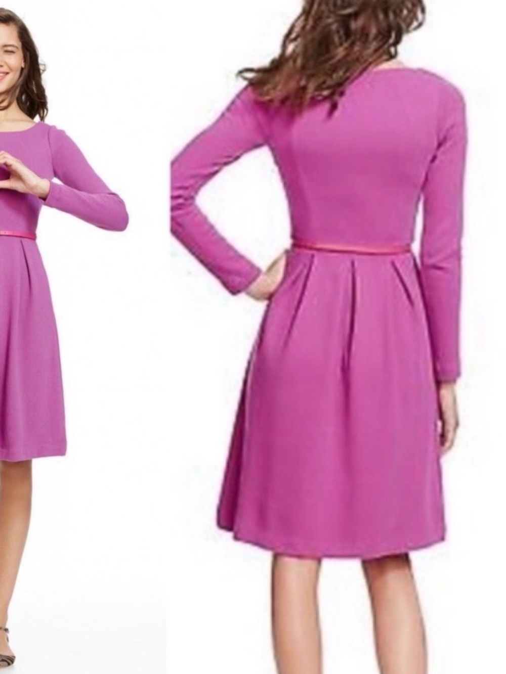 Never worn. Boden Lindsey Ponte Dress in Orchid | 4
